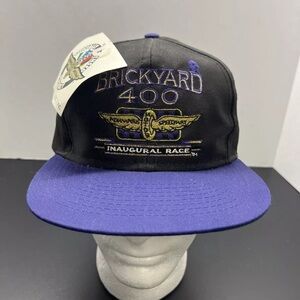 NWT Vintage 90s Brickyard 400 Inaugural Race Snapback Hat
